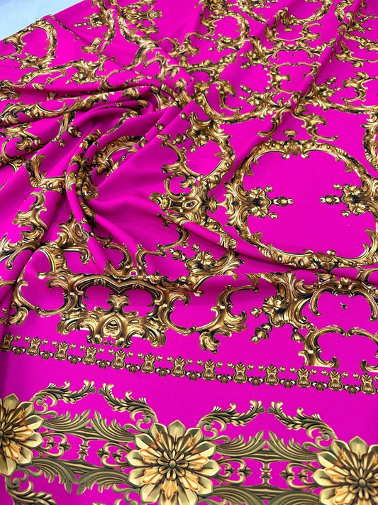 Fuchsia Baroque Fabric