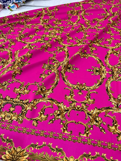 Fuchsia Baroque Fabric
