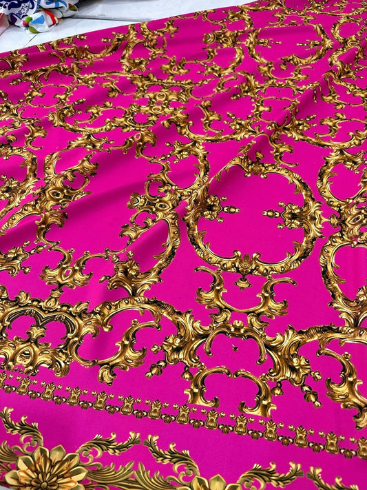 Fuchsia Baroque Fabric