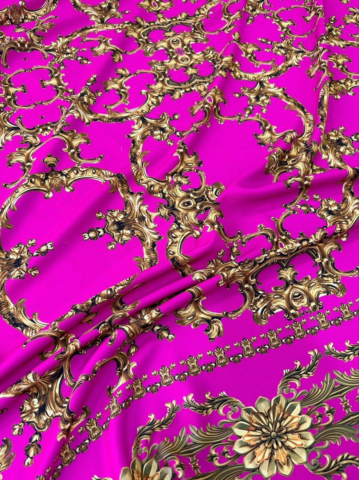 Fuchsia Baroque Fabric