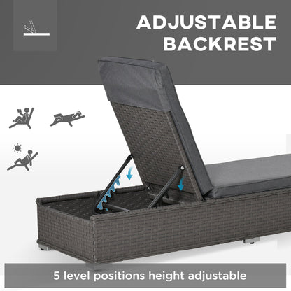 Five-Position Back Sun Lounger Set