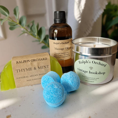 Gentleman's Gift Set - Vegan Candle, Bath, and Body Care
