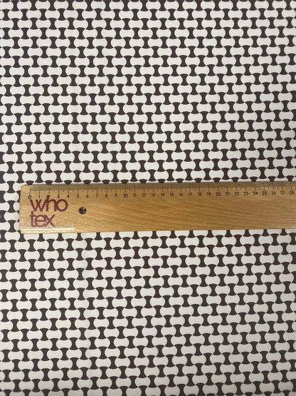 Geometric Black and White Optical Illusion Fabric – Custom Printed Fabric on Satin, Crepe, Spandex or Chiffon