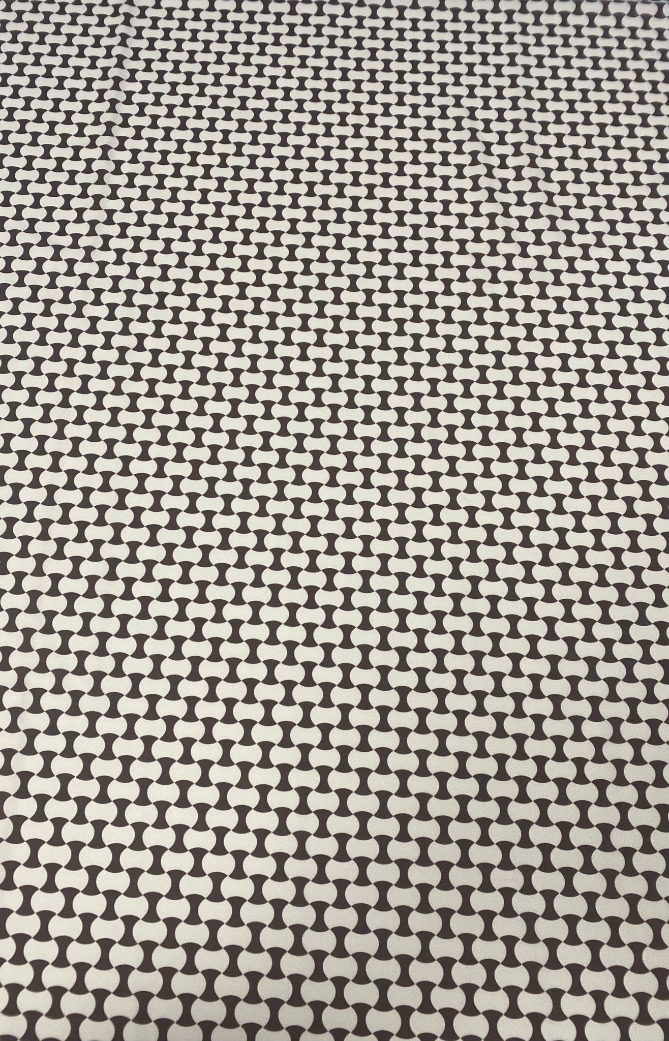 Geometric Black and White Optical Illusion Fabric