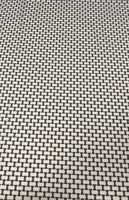 Geometric Black and White Optical Illusion Fabric