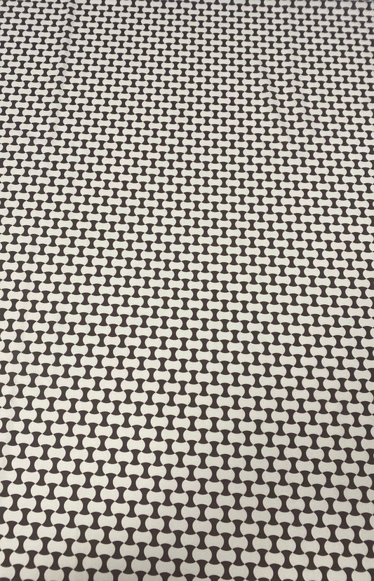 Geometric Black and White Optical Illusion Fabric