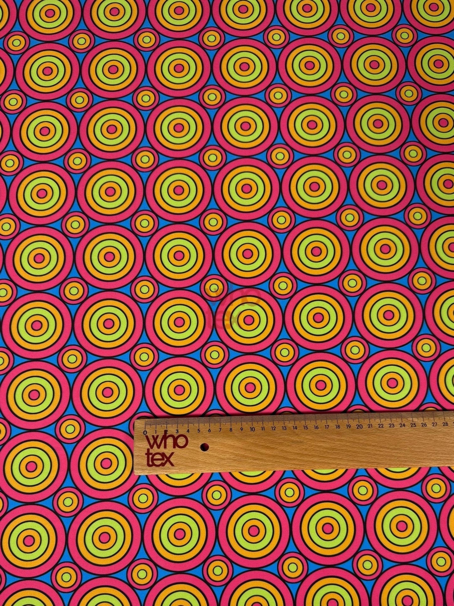 Colorful Geometric Circles Print Fabric