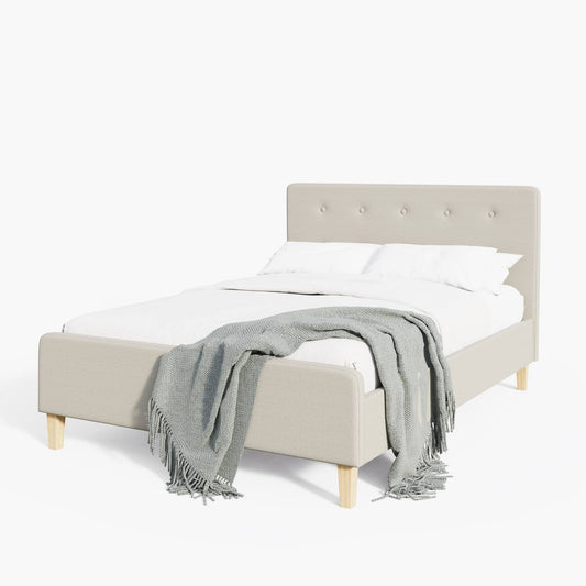 Ashbourne Double Bed Natural 5 x 7ft