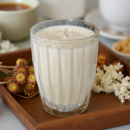 Glass Candles | Soft Sandalwood Fragrance