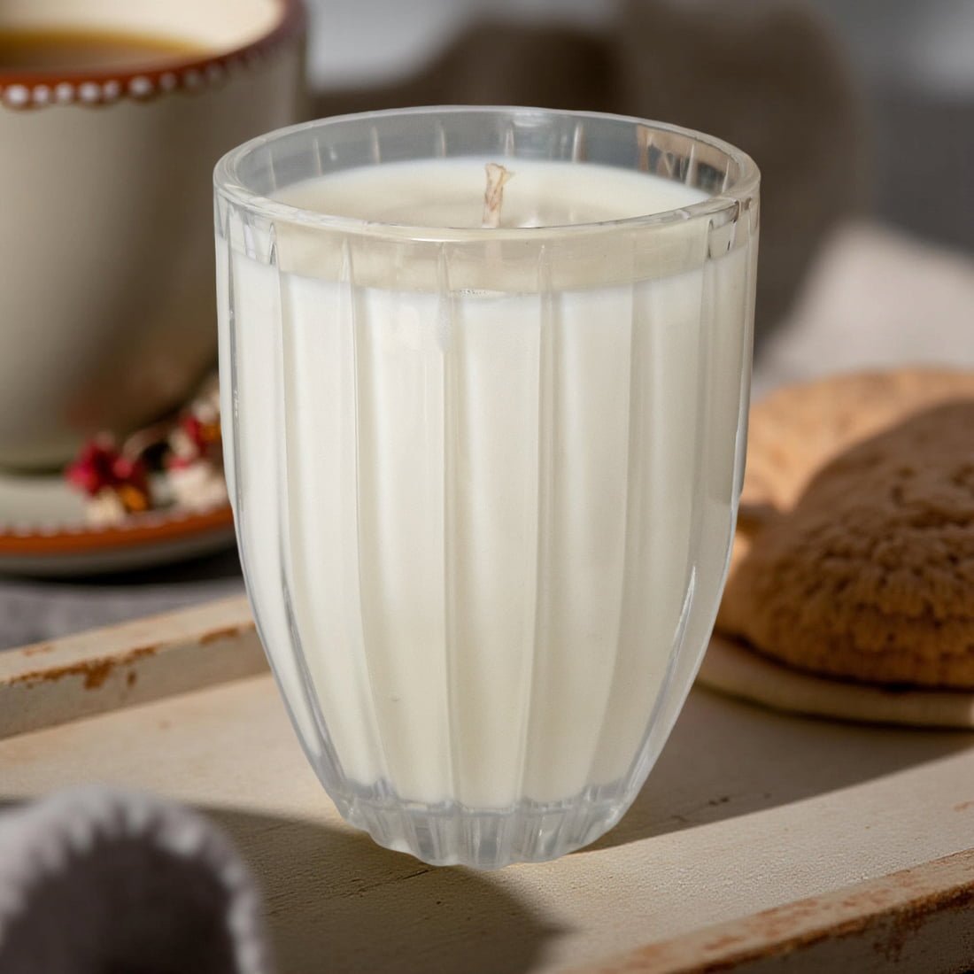 Glass Candles | Soft Sandalwood Fragrance