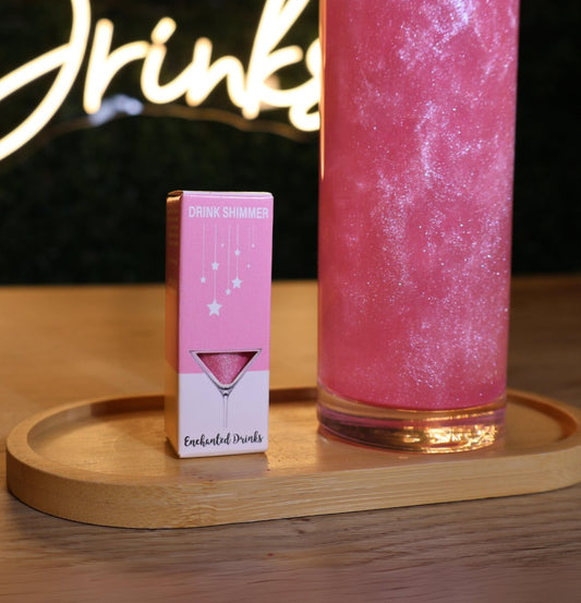 Glitter Pink Edible Drink Shimmer