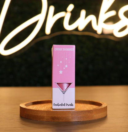 Glitter Pink Edible Drink Shimmer