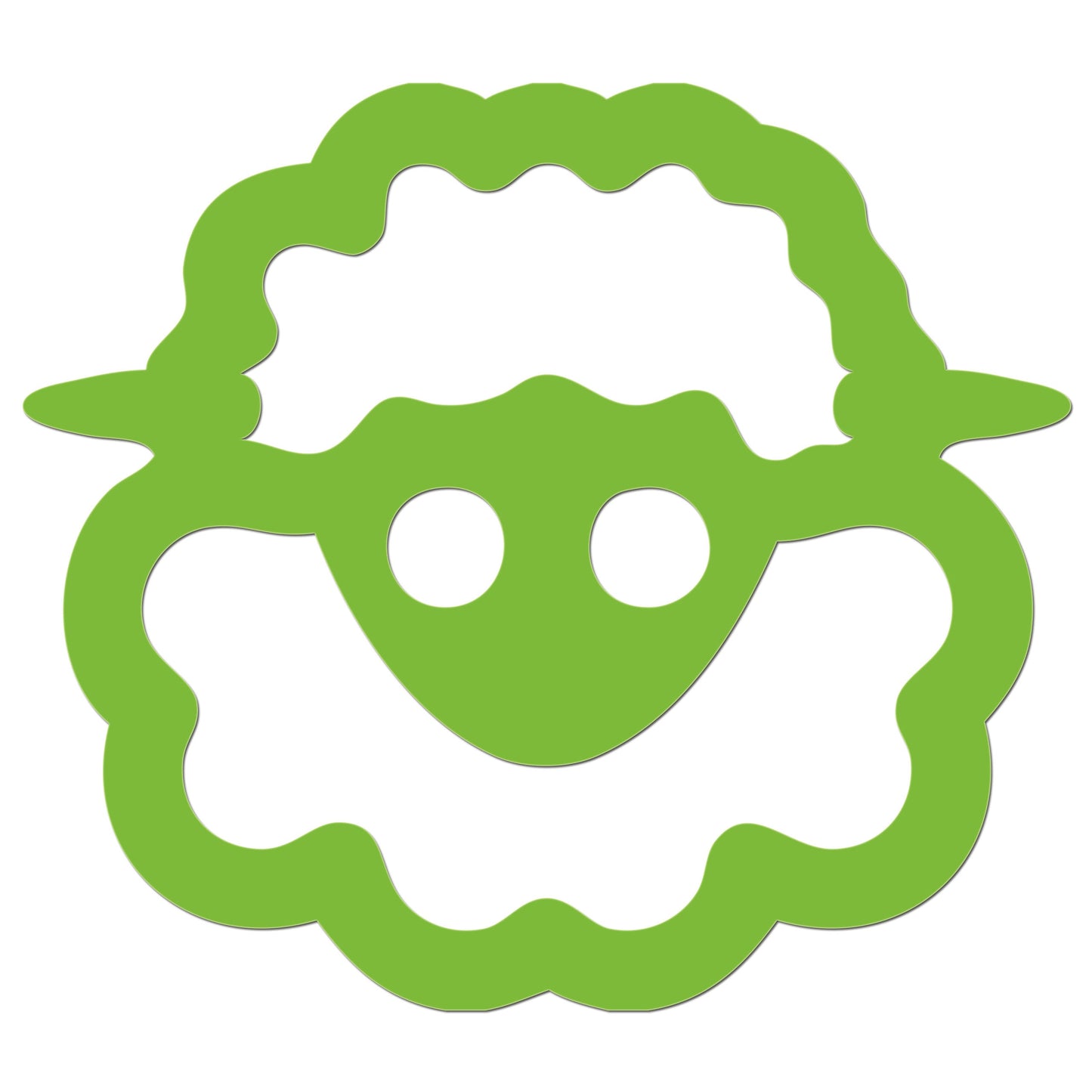 Funny Cartoon Sheep Sticker