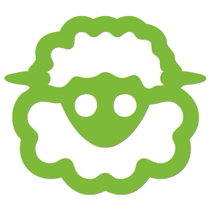 Funny Cartoon Sheep Sticker