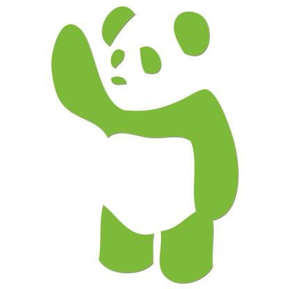 Waving Panda Sticker
