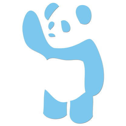 Waving Panda Sticker