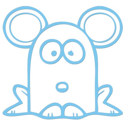 Funny Cartoon Mouse Sticker