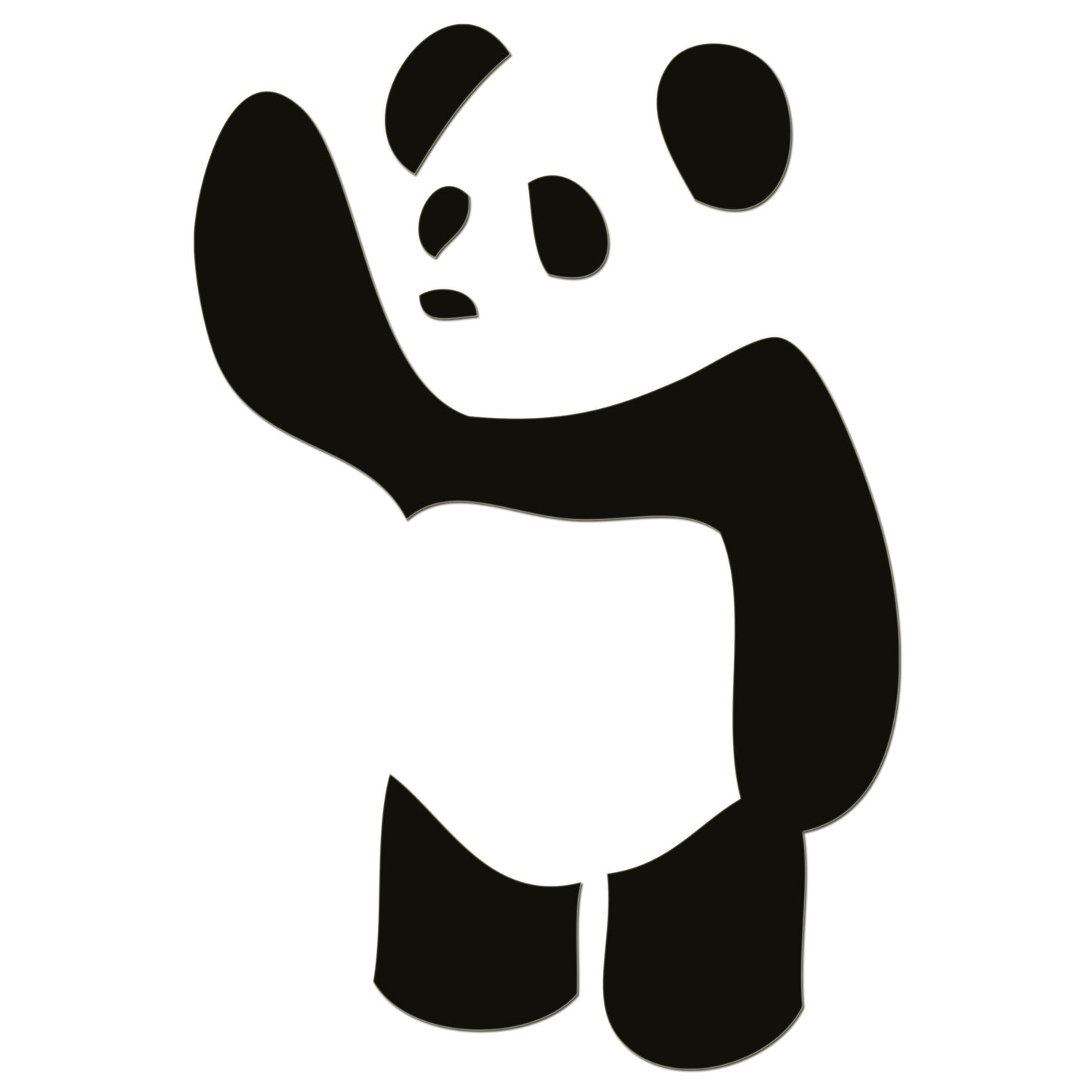Waving Panda Sticker