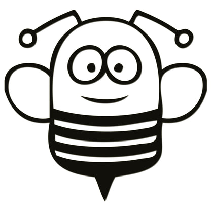 Funny Cartoon Bee Sticker
