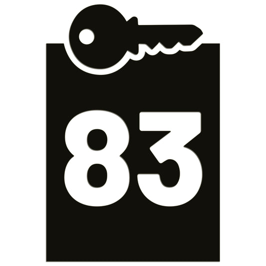 Wheelie Bin Caddy Recycle Home Decor Key House Number Sticker Label