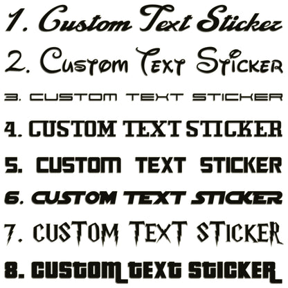 Famous Fonts Custom Text Sticker