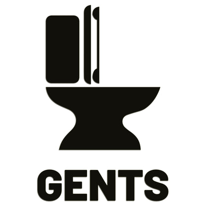 Mens Toilet Restroom Sign Sticker