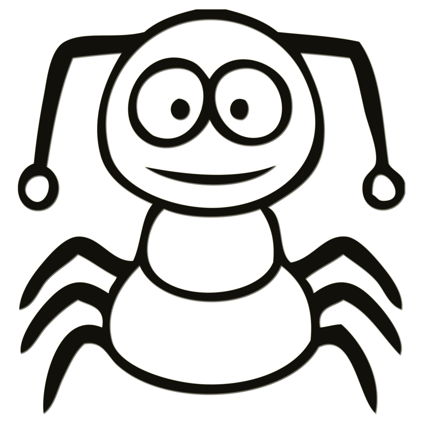 Funny Cartoon Insect Sticker