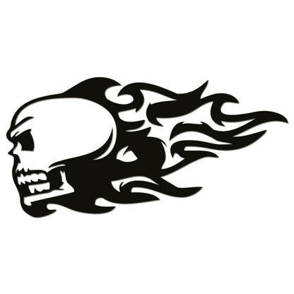 Flaming Skull Sticker