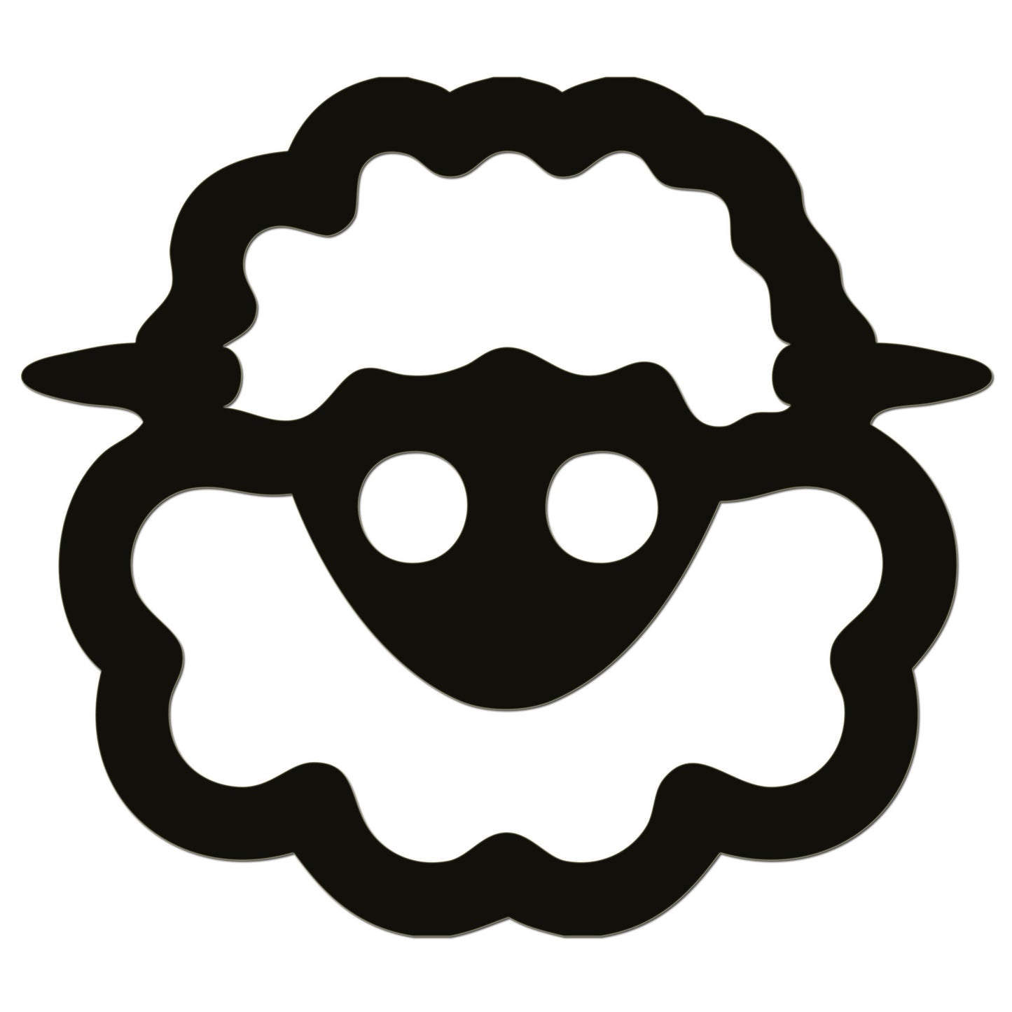 Funny Cartoon Sheep Sticker