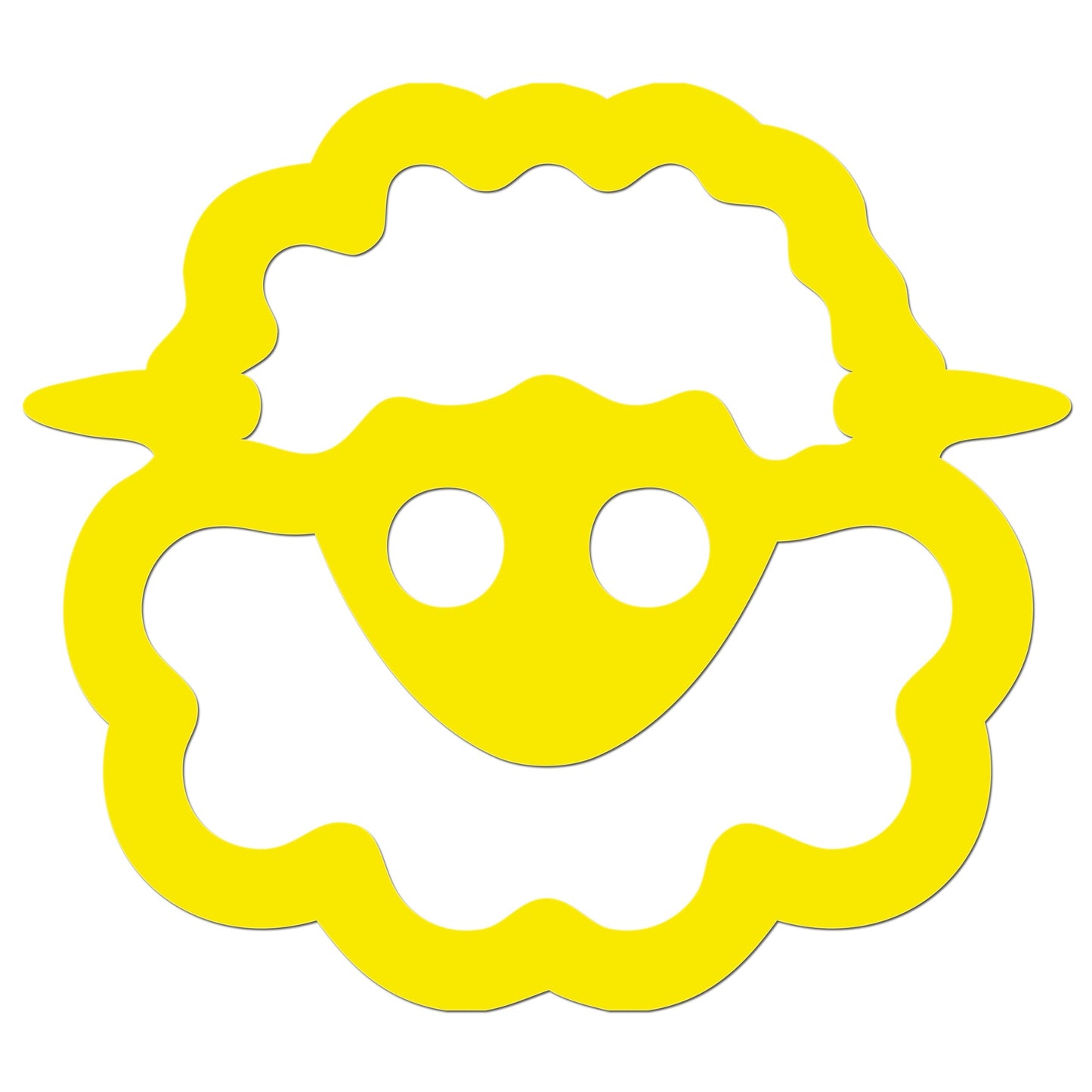 Funny Cartoon Sheep Sticker