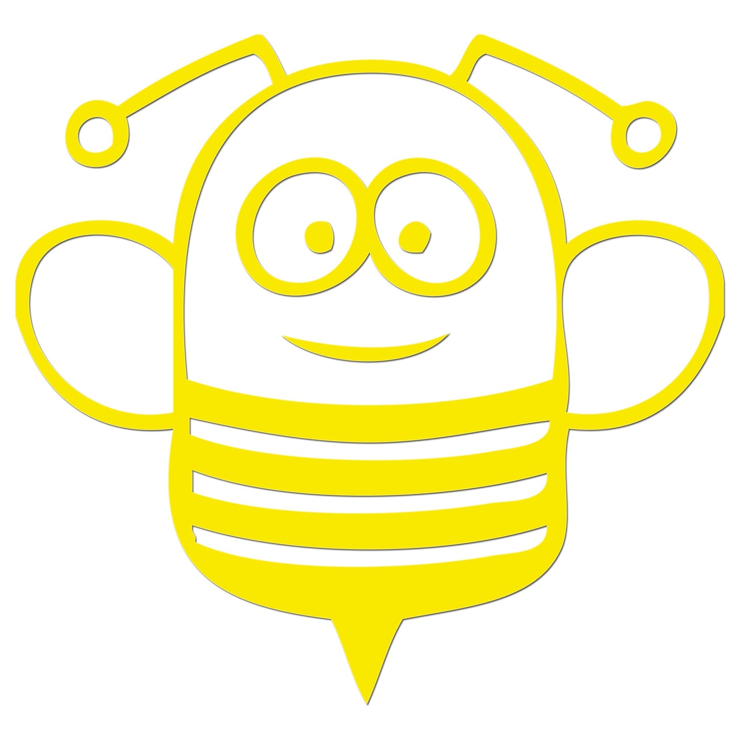 Funny Cartoon Bee Sticker