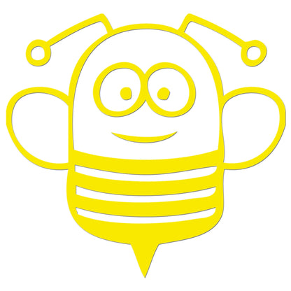 Funny Cartoon Bee Sticker