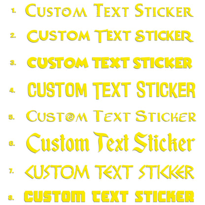 Famous Movie Fonts Sticker