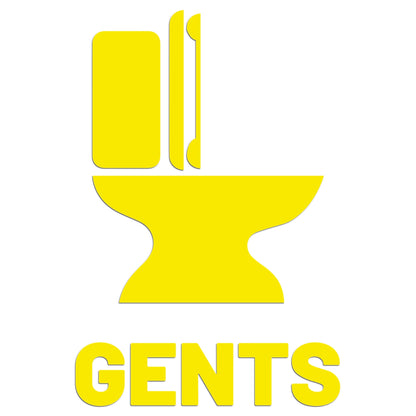 Mens Toilet Restroom Sign Sticker