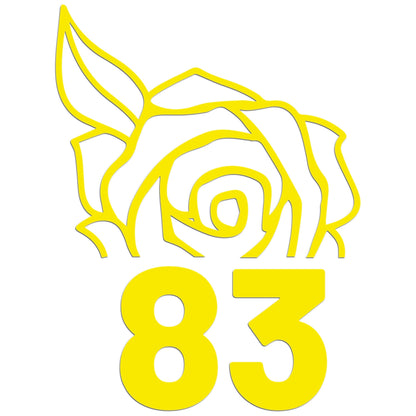 Wheelie Bin Rose Sticker