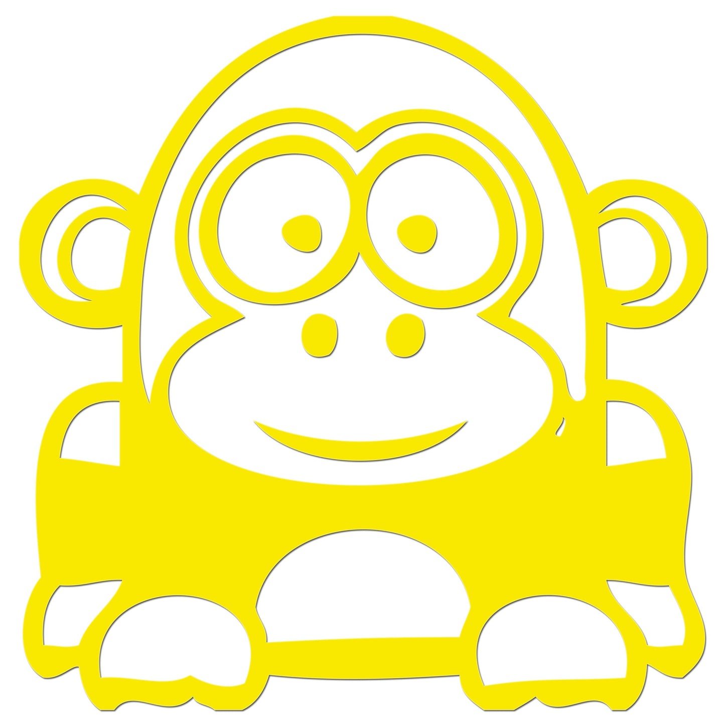 Funny Cartoon Gorilla Sticker