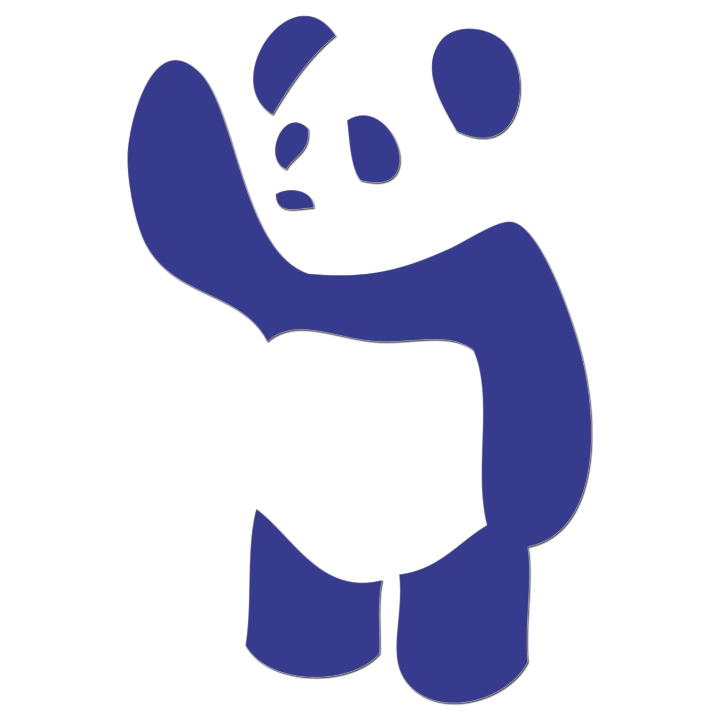 Waving Panda Sticker