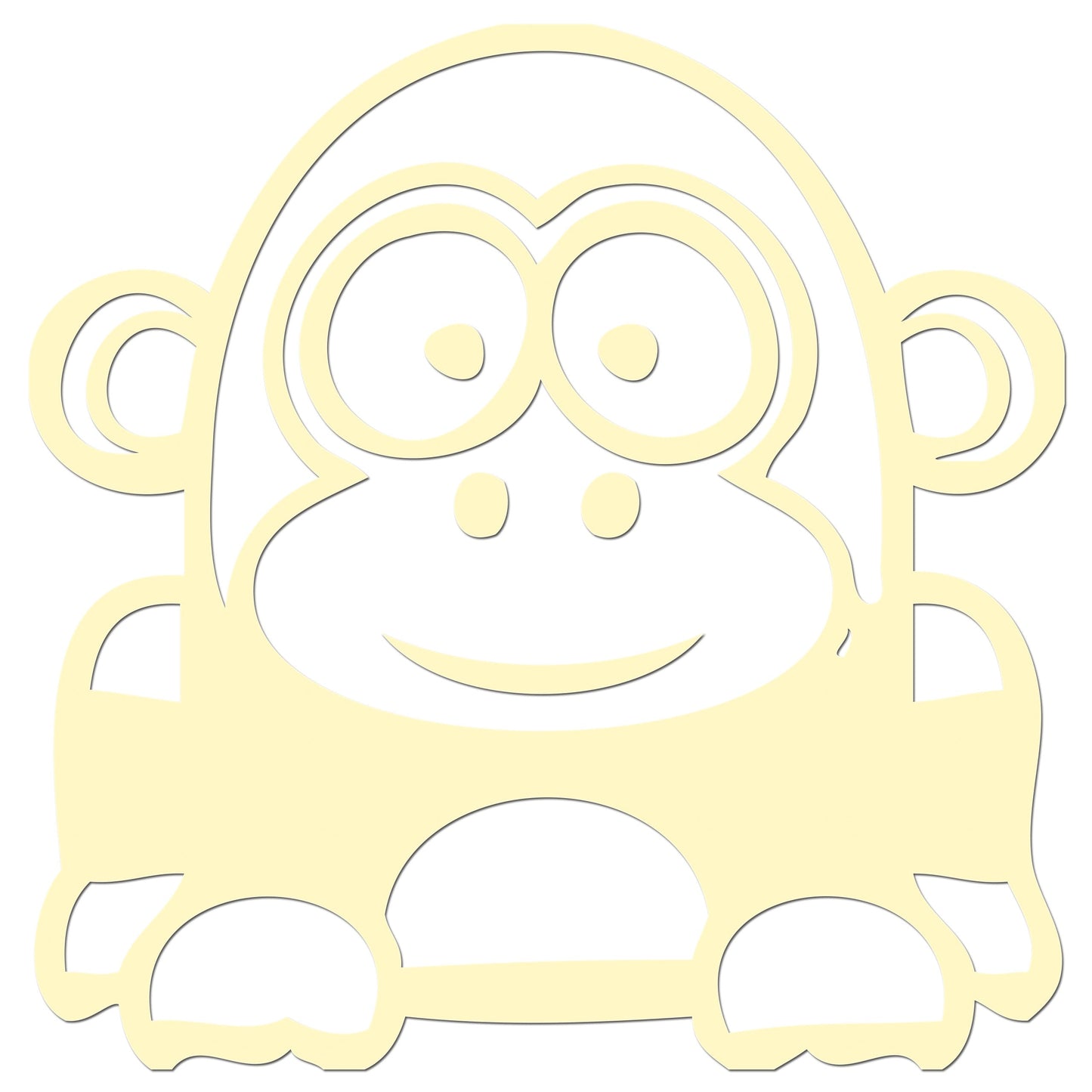 Funny Cartoon Gorilla Sticker