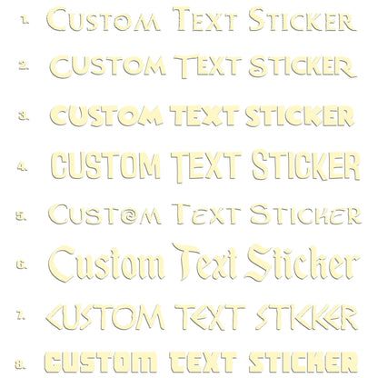 Famous Movie Fonts Sticker