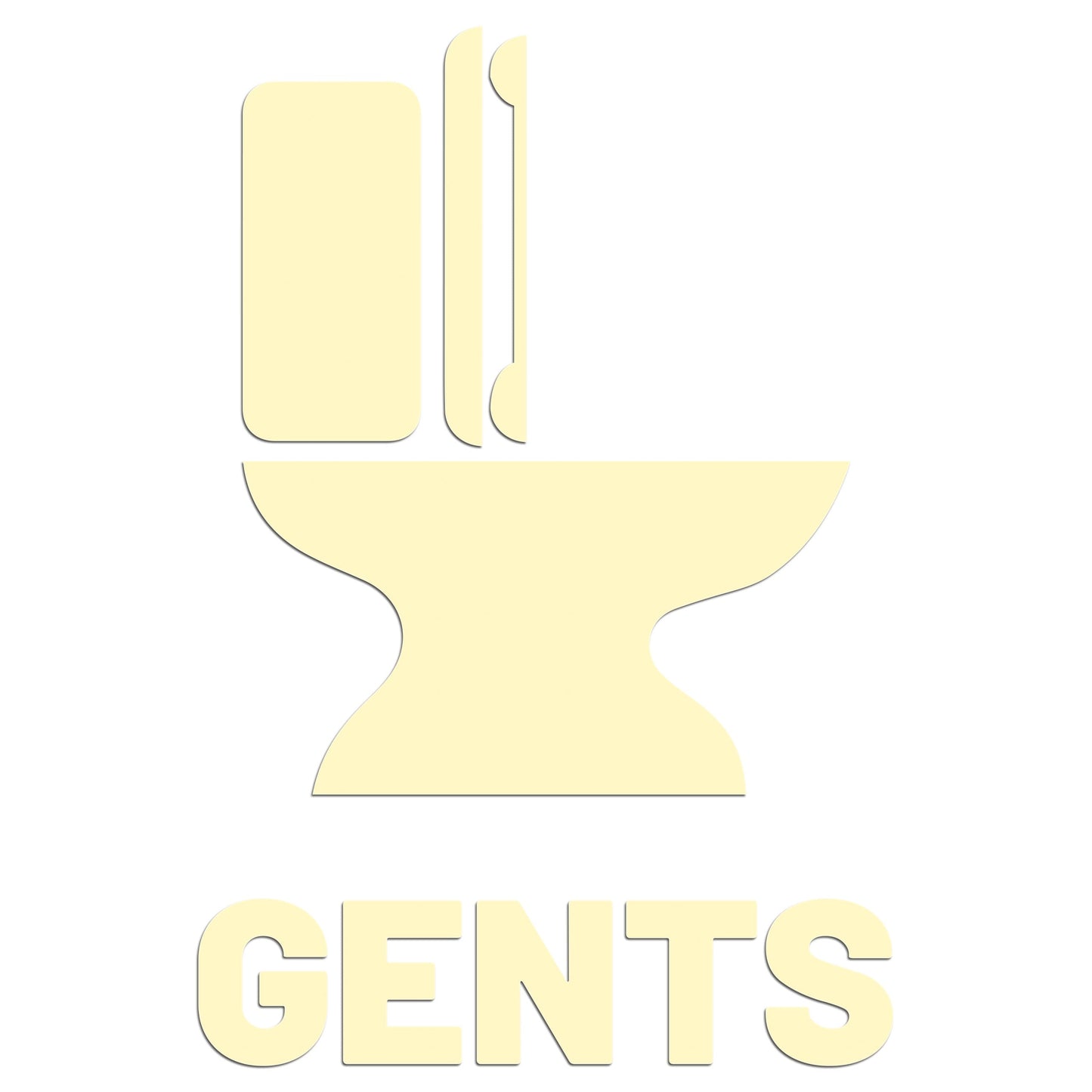 Mens Toilet Restroom Sign Sticker