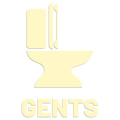 Mens Toilet Restroom Sign Sticker