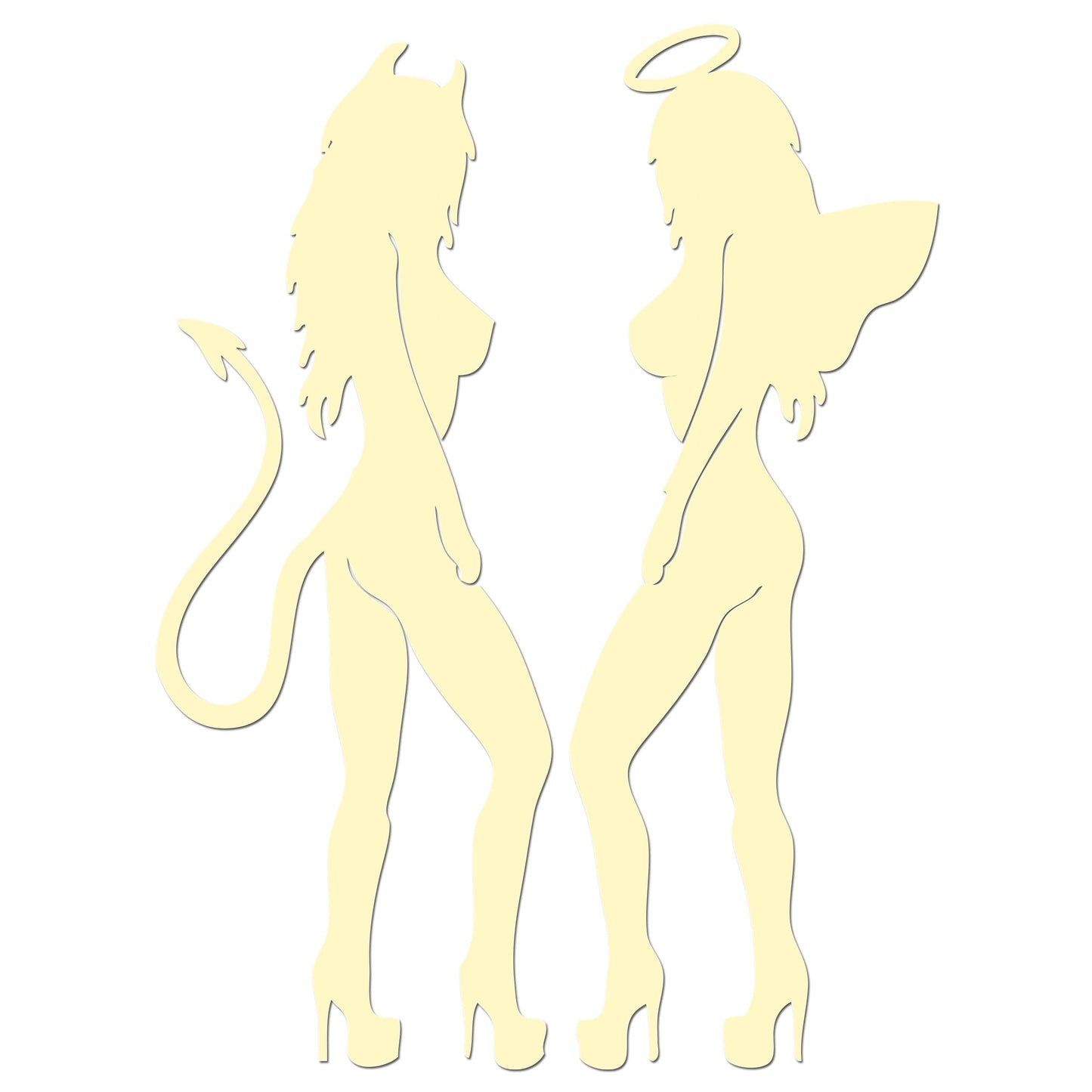 Sexy Angel Sexy Devil Sticker
