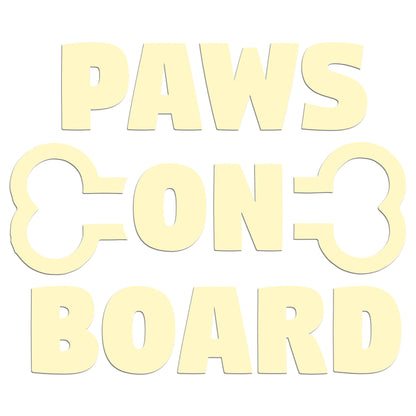Paws On Board Sticker