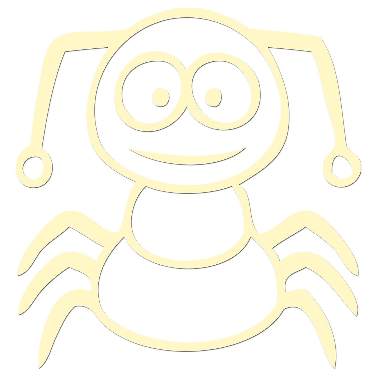 Funny Cartoon Insect Sticker