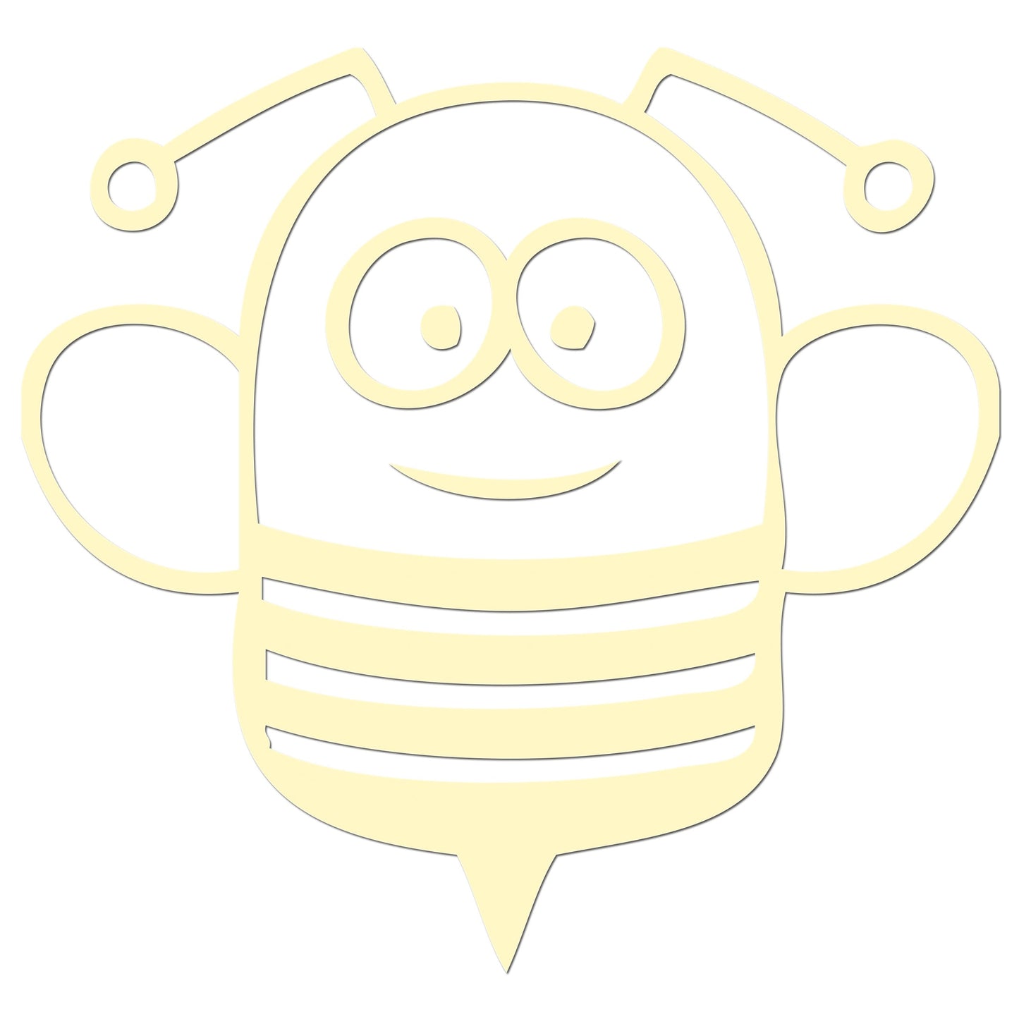 Funny Cartoon Bee Sticker