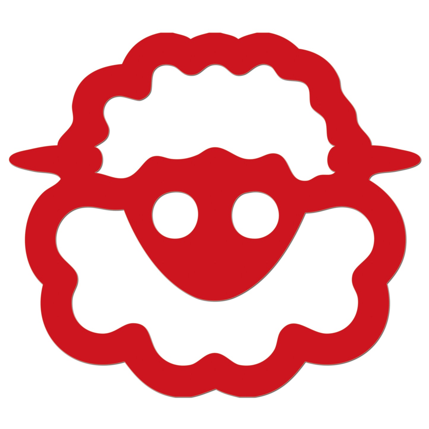 Funny Cartoon Sheep Sticker