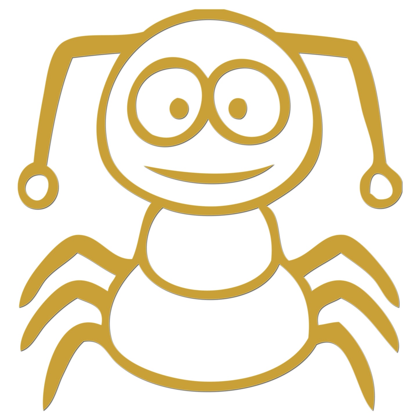 Funny Cartoon Insect Sticker