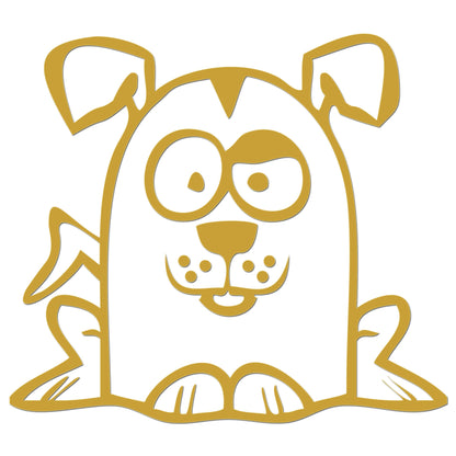 Funny Cartoon Dog Sticker