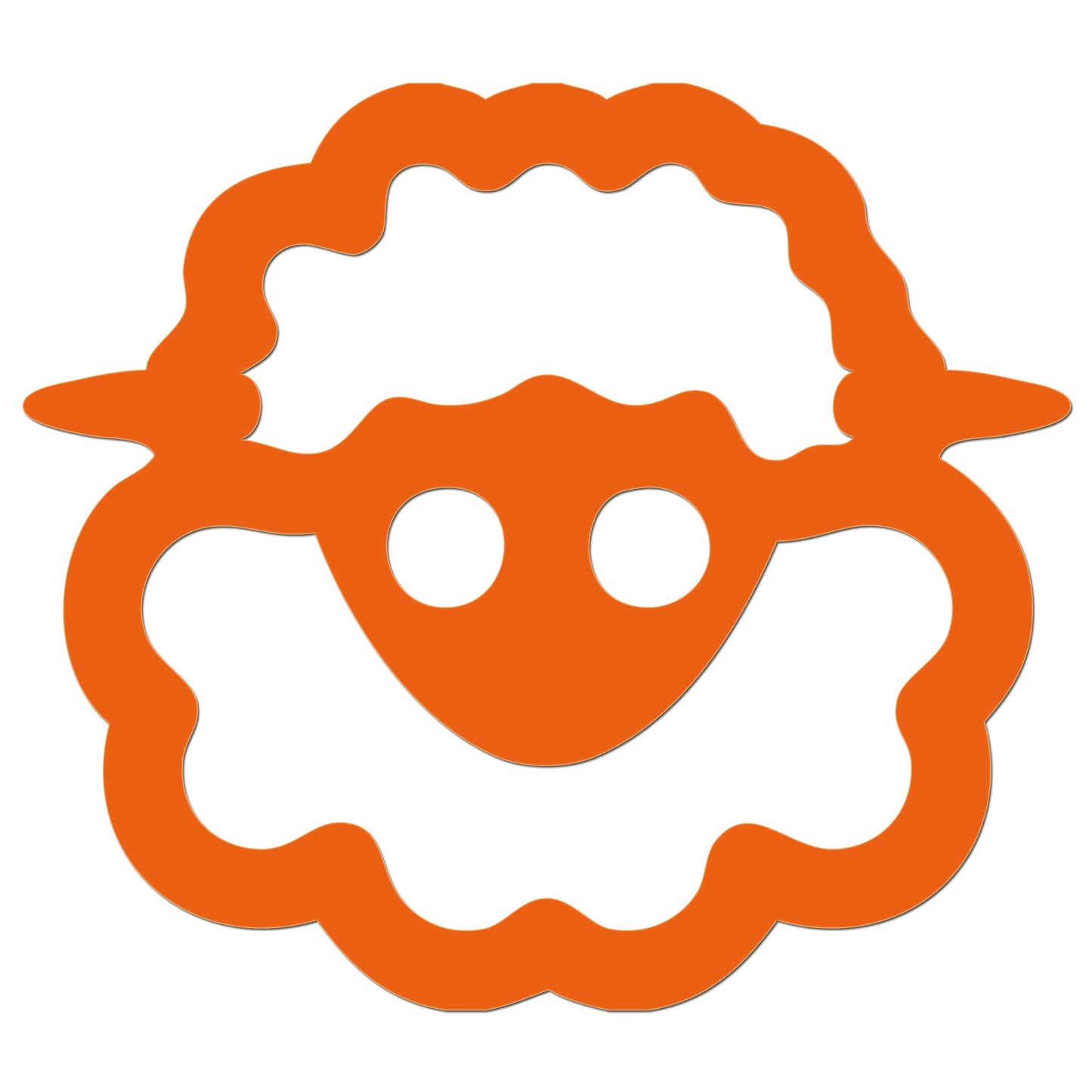 Funny Cartoon Sheep Sticker