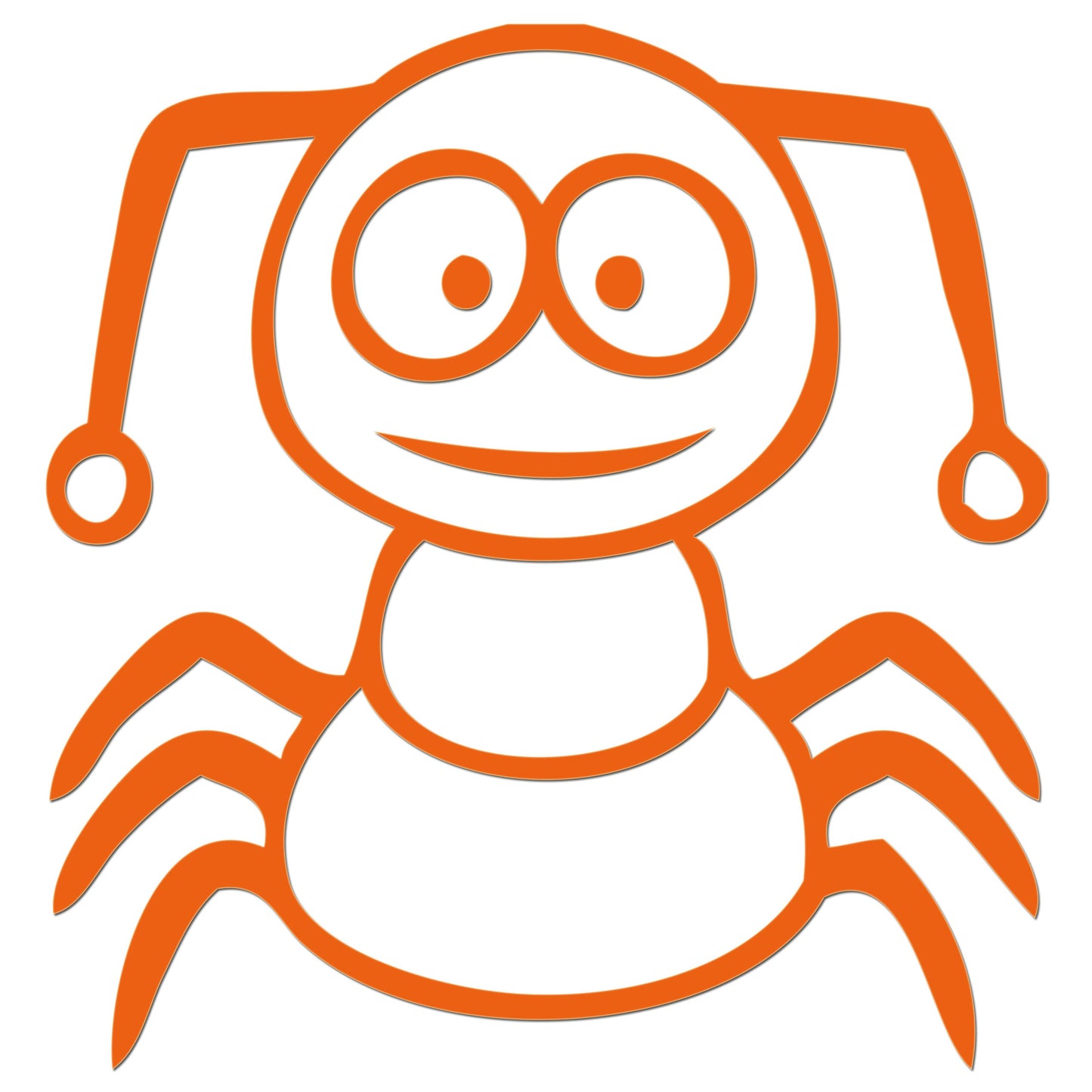 Funny Cartoon Insect Sticker